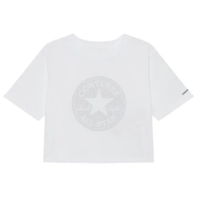 Converse White Sequin Chuck Patch Boxy T-shirt 3-4 years