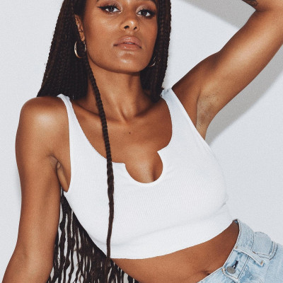 The Liaison Crop Top White