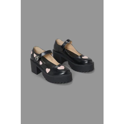Heart Mary Janes
