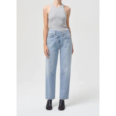 Criss Cross Upsized Jean In Suburbia