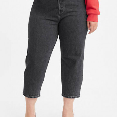 Levis 501 Cropped Womens Jeans (Plus