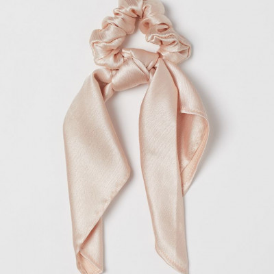 Scarf-Detail Scrunchie