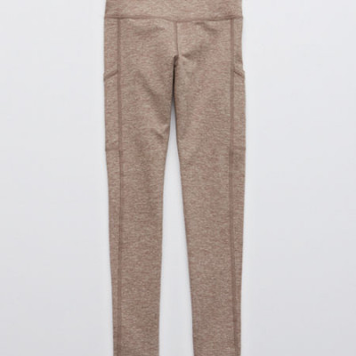 Aerie Play Pocket High Waisted Legging Womens Pebble XS Short