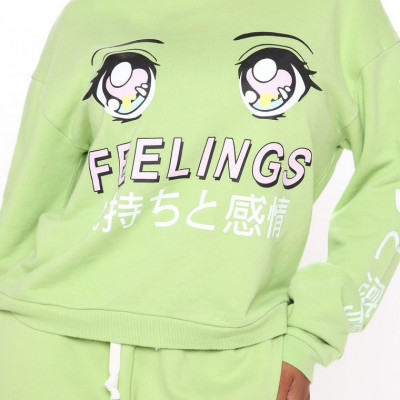 No Emotions Crew Neck Sweatshirt