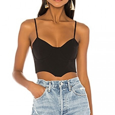 NBD Lacey Bustier Top in Black | REVOLVE