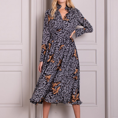 Juliette Long Sleeve Midi Dress