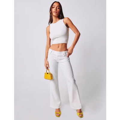 Kittie Twill Pant - Cream