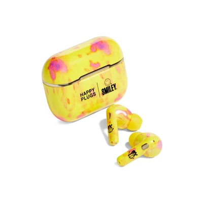 Smiley(R) x Happy Plugs Air 1 Zen Wireless In-Ear Headphones in Yellow at Nordstrom