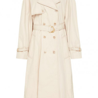 Prima Pleat Trench Coat