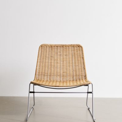 Golden Rattan Lounge Chair