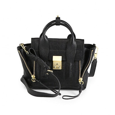 3.1 Phillip Lim Womens Mini Pashli Leather Satchel - Black