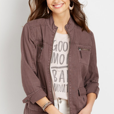 Solid Utility Jacket