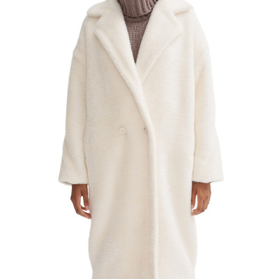 Estelle Soft Plush Faux-Fur Long Coat
