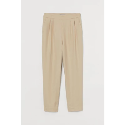 H & M - Ankle-length Pants - Beige