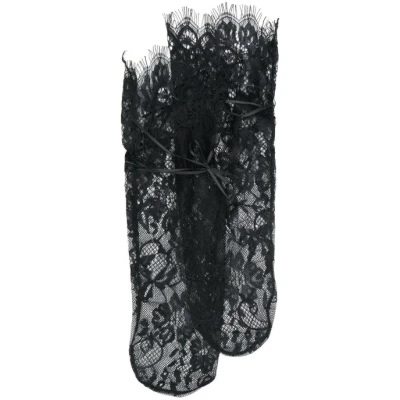 lace mid-calf socks