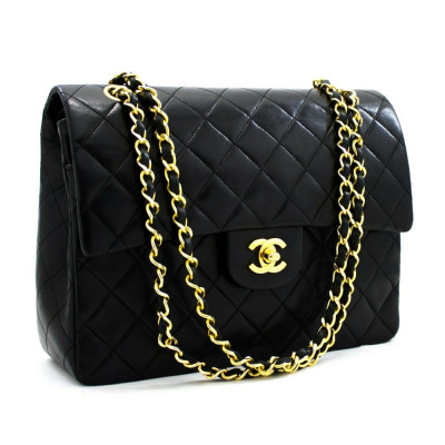 Chanel 2.55 Double Flap 10 Chain Shoulder Bag