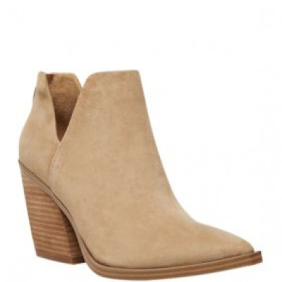 Steve Madden Alyse V Side Booties - Tan Suede - 6M