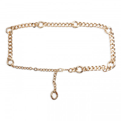 Womens Topshop Figaro Textured Chain Link Belt