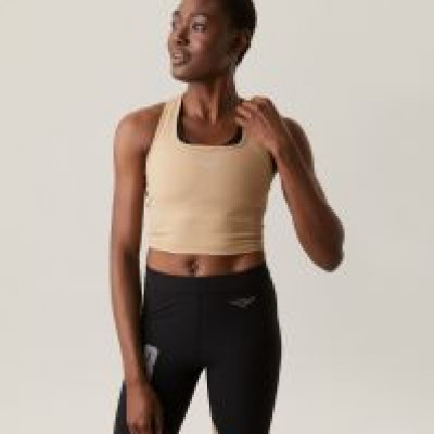 W NIGHT RIB CROP TANK CORNSTALK