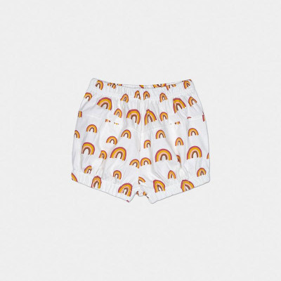 Downtown Bloomer Shorts - Ivory Rainbow