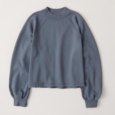 Womens Mini Mockneck Sweatshirt | Womens Tops | Abercrombie.com