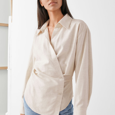 Wrap Duo Button Shirt