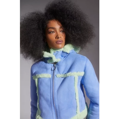 UO Roselyn Faux Shearling Jacket