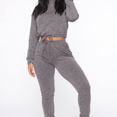 Worth A Shot Jogger Set - Grey