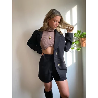 CEO Blazer Trouser Short Set