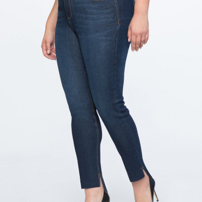 Peach Lift Step-Hem Skinny Jean