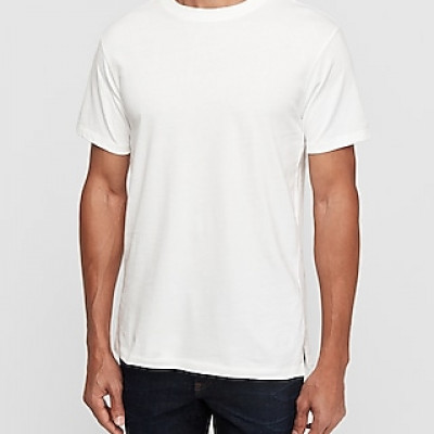 Hanes X Karla Classic Crew Neck T-Shirt White Mens