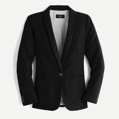 Petite Parke blazer in wool flannel