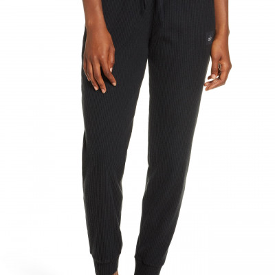 Womens Alo Muse Ribbed High Waist Sweatpants