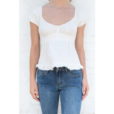 Blair Cotton Ruffle Top