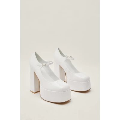 Patent Platform Mary Jane Heels