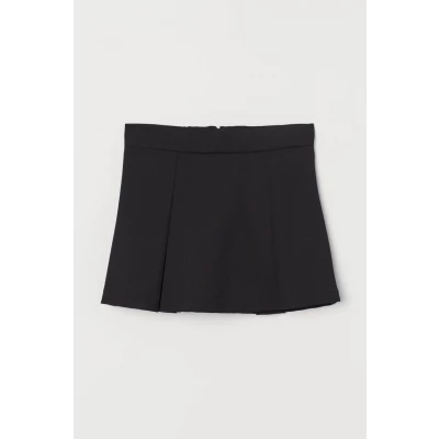 H & M - Pleated Skirt - Black