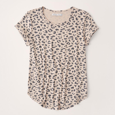 Drapey Leopard Tee