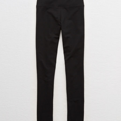 Aerie Chill High Waisted Legging Womens True Black XS Short