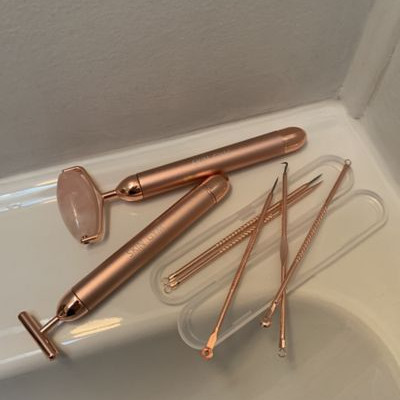 Skin Gym Face Lifter Vibrating Beauty Bar - Metallic ALL at Urban Outfitters