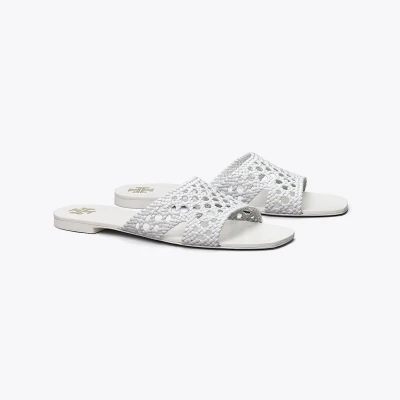 Tory Burch Woven Flat Slide