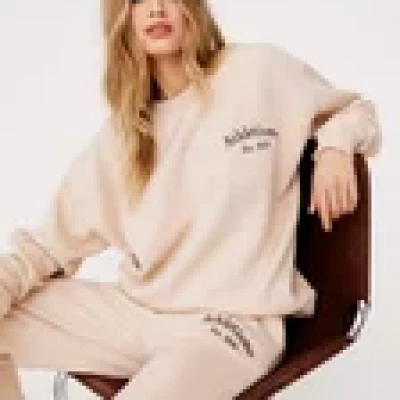 Athletisme Embroidered Oversized Sweatshirt | Nasty Gal