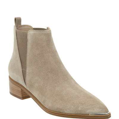 Yale Leather Pointed Chelsea Booties