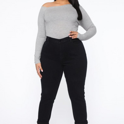 I Got It From My Mama Jeans - Black
