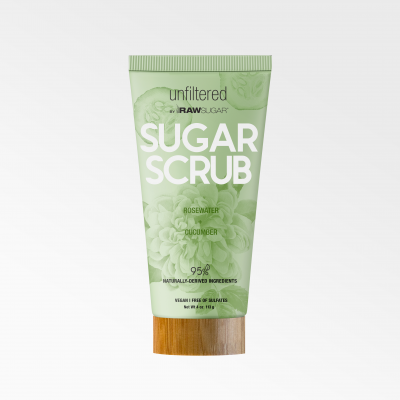 Unfiltered Rosewater + Cucumber Sugar Scrub