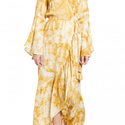 Womens Band Of Gypsies Zion Long Sleeve Maxi Dress