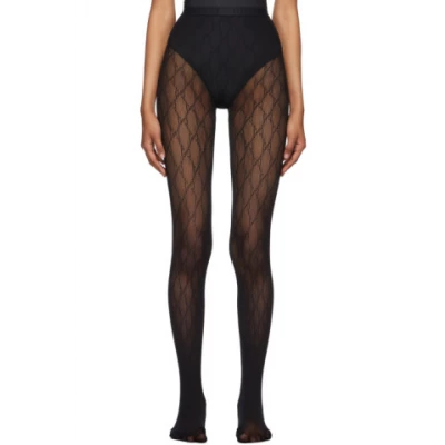 Gucci - Black GG Supreme Tights