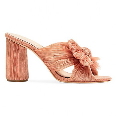 Loeffler Randall Womens Penny Knotted Mules - Bermuda Pink -
