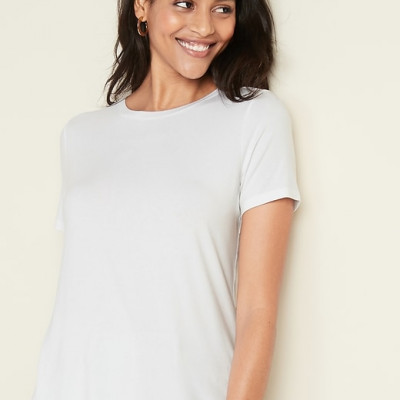 Luxe Crew-Neck Tee for Women