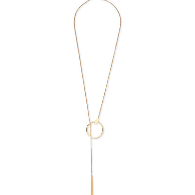 Tegan Y Necklace In Gold