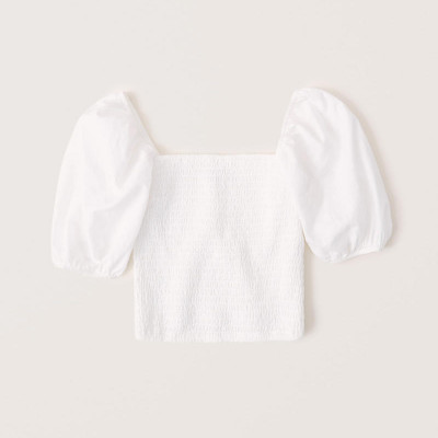 Puff Sleeve Smocked Top